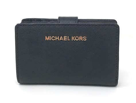 michael kors saffiano leather bifold wallet|Michael Kors saffiano bag black.